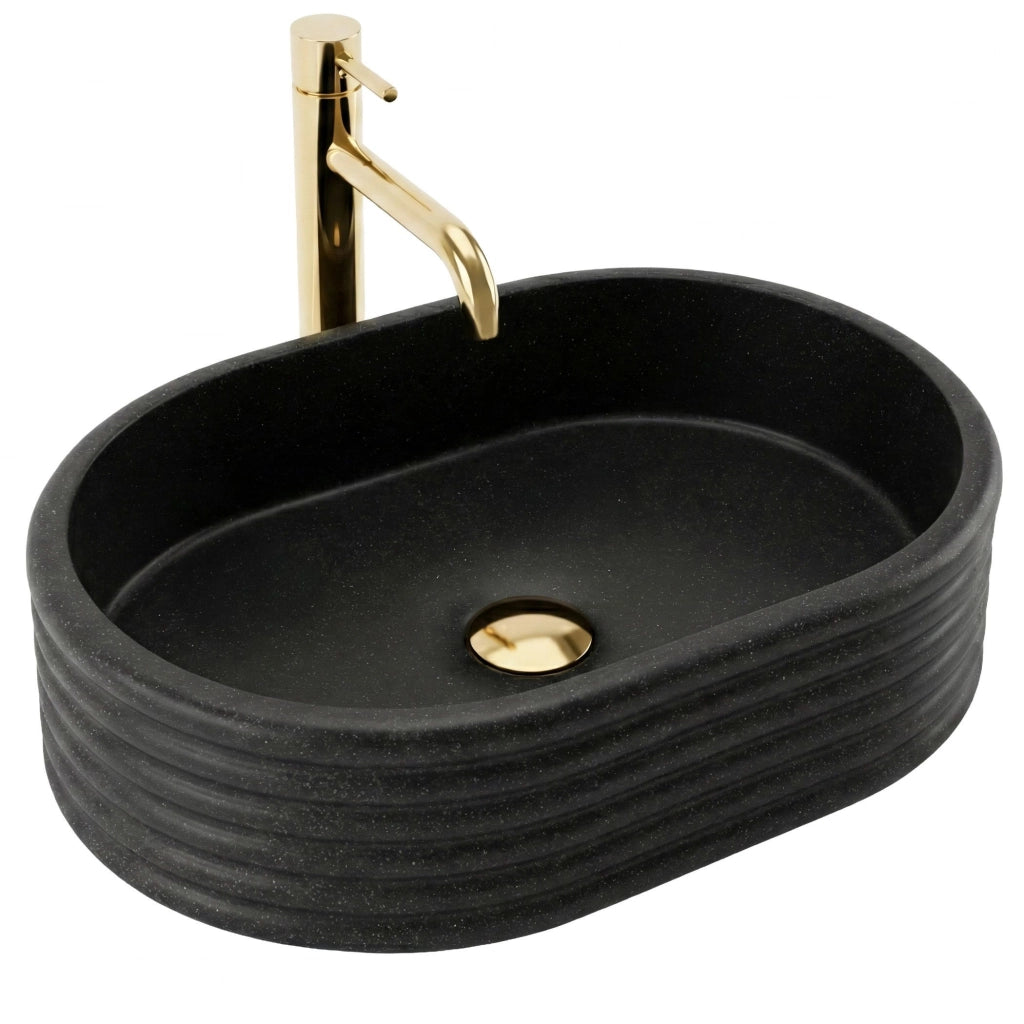 Lavabo Da Appoggio Rea Nicoletta Black
