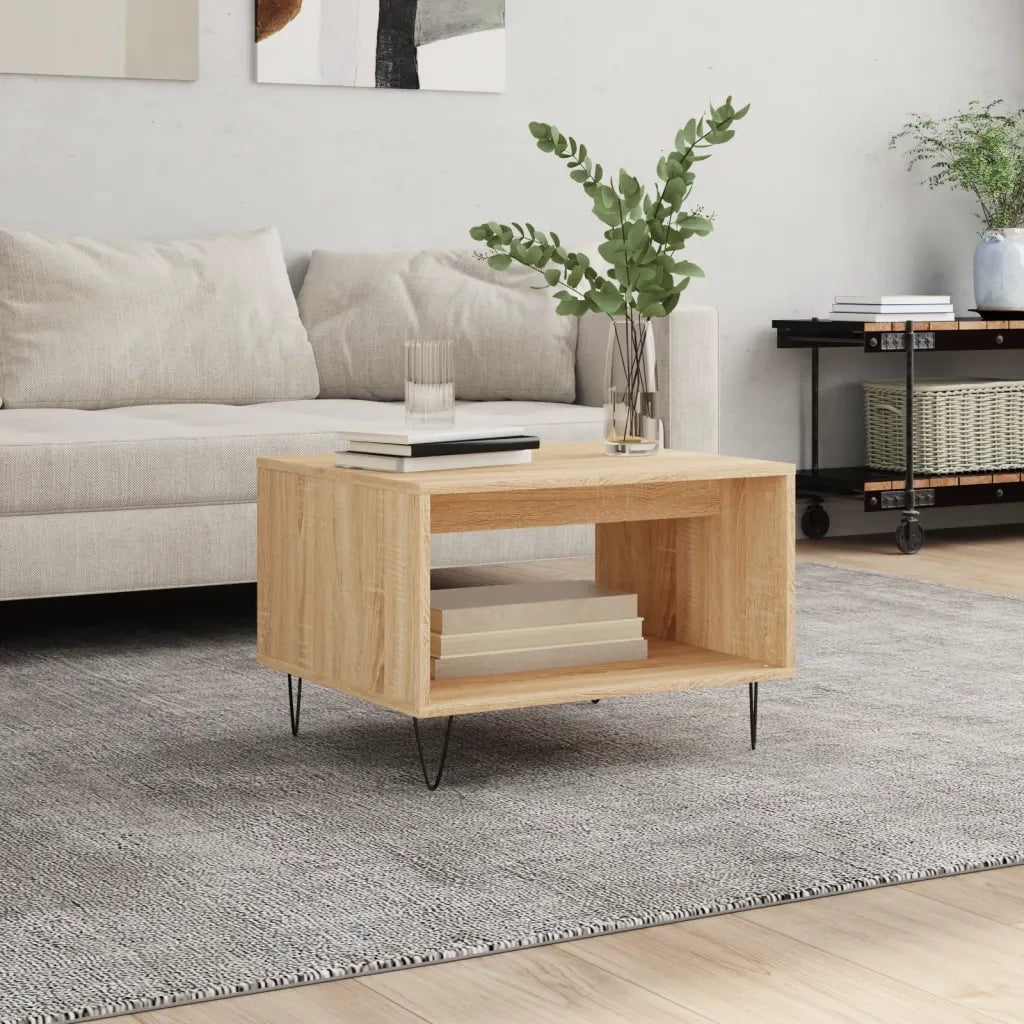 Tavolino da salotto | Tavolino da caff¨¨ | Tavolino da Soggiorno Rovere Sonoma 60x50x40 cm Legno Multistrato