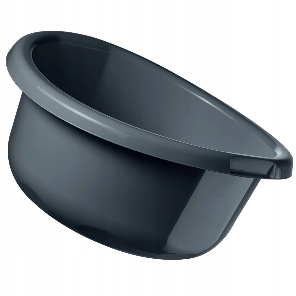 Bacinella in plastica KADAX, forma rotonda, con manici, 11 litri.