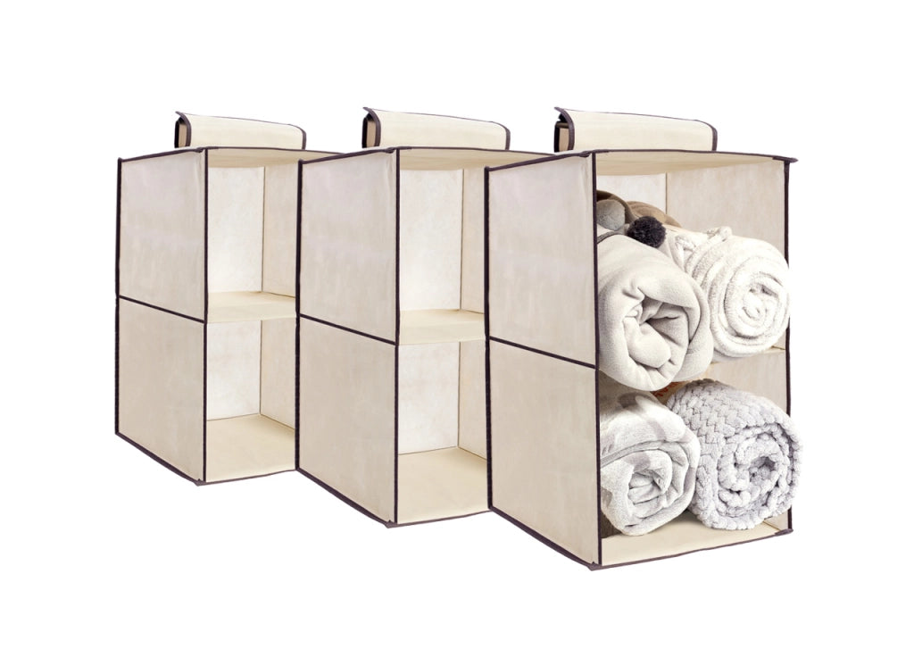Organizer Spazio Cassetti Armadio Organizzatore Guardaroba Vani Scatola Pieghevole - 5 Pezzi - 2 Vani