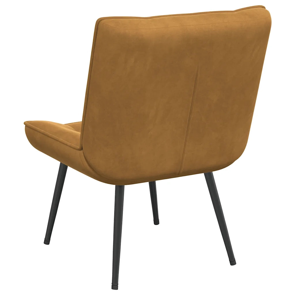 vidaXL Poltrona Relax 64x74x84 cm Marrone in Velluto