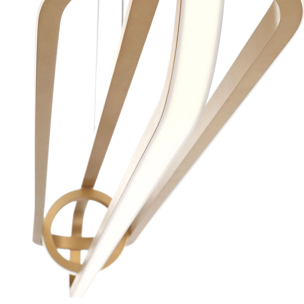 Lampada sospesa LED moderna oro 107 cm Demark Quintiesse