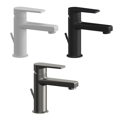 Miscelatore lavabo bianco opaco Mariani serie Artic scarico incluso