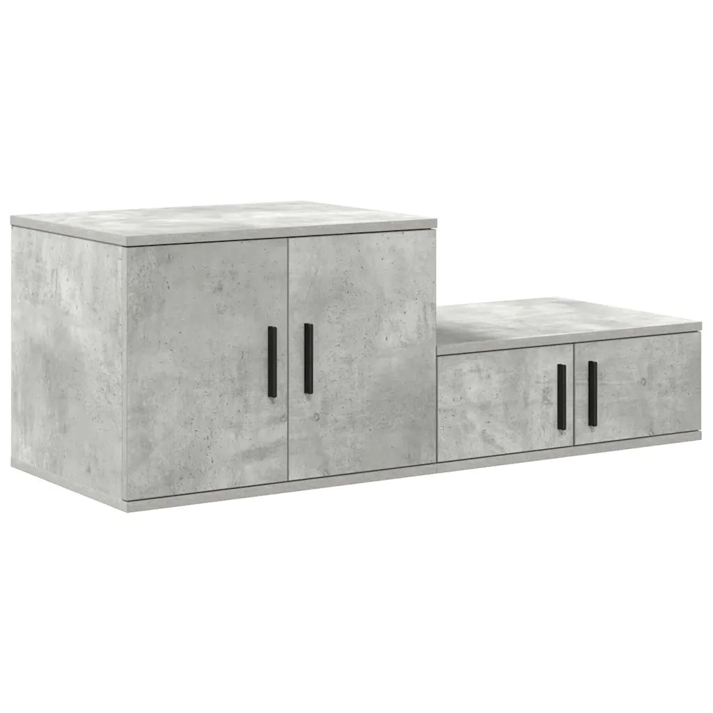 Armadio 2 pz Grigio cemento 118 x 41 x 40 cm Legno multistrato CFW2145048