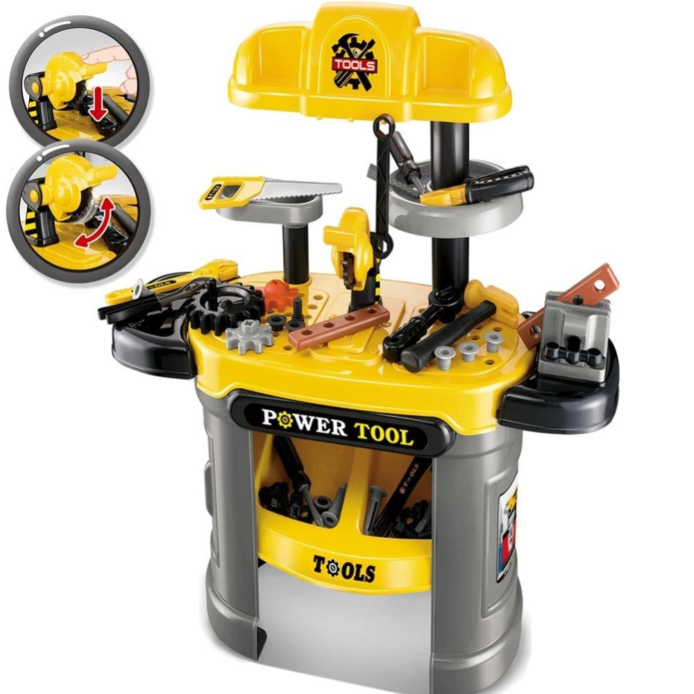 Trade Shop - Banco Lavoro Per Bambini Giocattolo Con Attrezzi Fai Da Te Giochi Bambino -