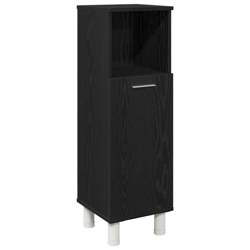 Set di mobili per il bagno 4 pcs Nero 30 x 30 x 179,5 cm 3333047