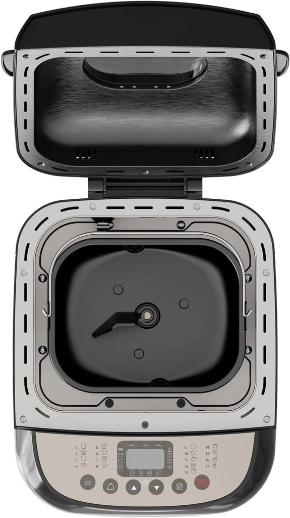 Black+decker bxbm600e - macchina del pane 600w | capacità 500g, 750g e 1kg | 17 programmi per pane | yogurt, torte e marmellate | timer programmabile 15 ore | cestello amovibile
