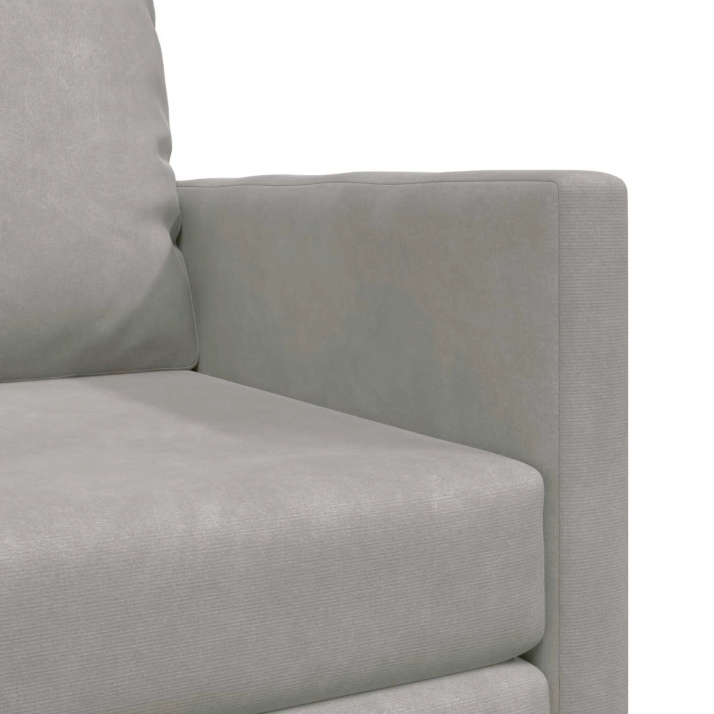 Divano letto Grigio chiaro 74 x 77 x 81 cm Velluto 4106612