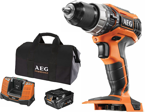 Trapano perc batteria aeg bsb 18c2-0 18v batt 4ah+ caricabatt+ borsa