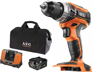 Trapano perc batteria aeg bsb 18c2-0 18v batt 4ah+ caricabatt+ borsa