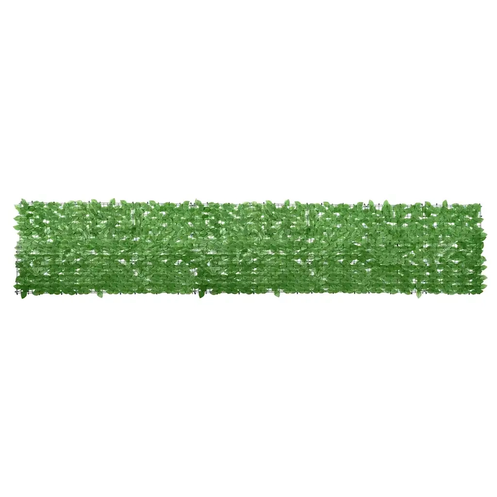 Paravento da Balcone-Pannello per balcone con Foglie Verdi 400x75 cm