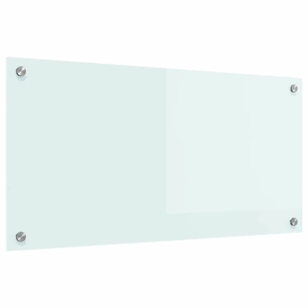 Rivestimento da Cucina-Paraschizzi per Cucina Bianco 80 x 40 cm vetro temperato