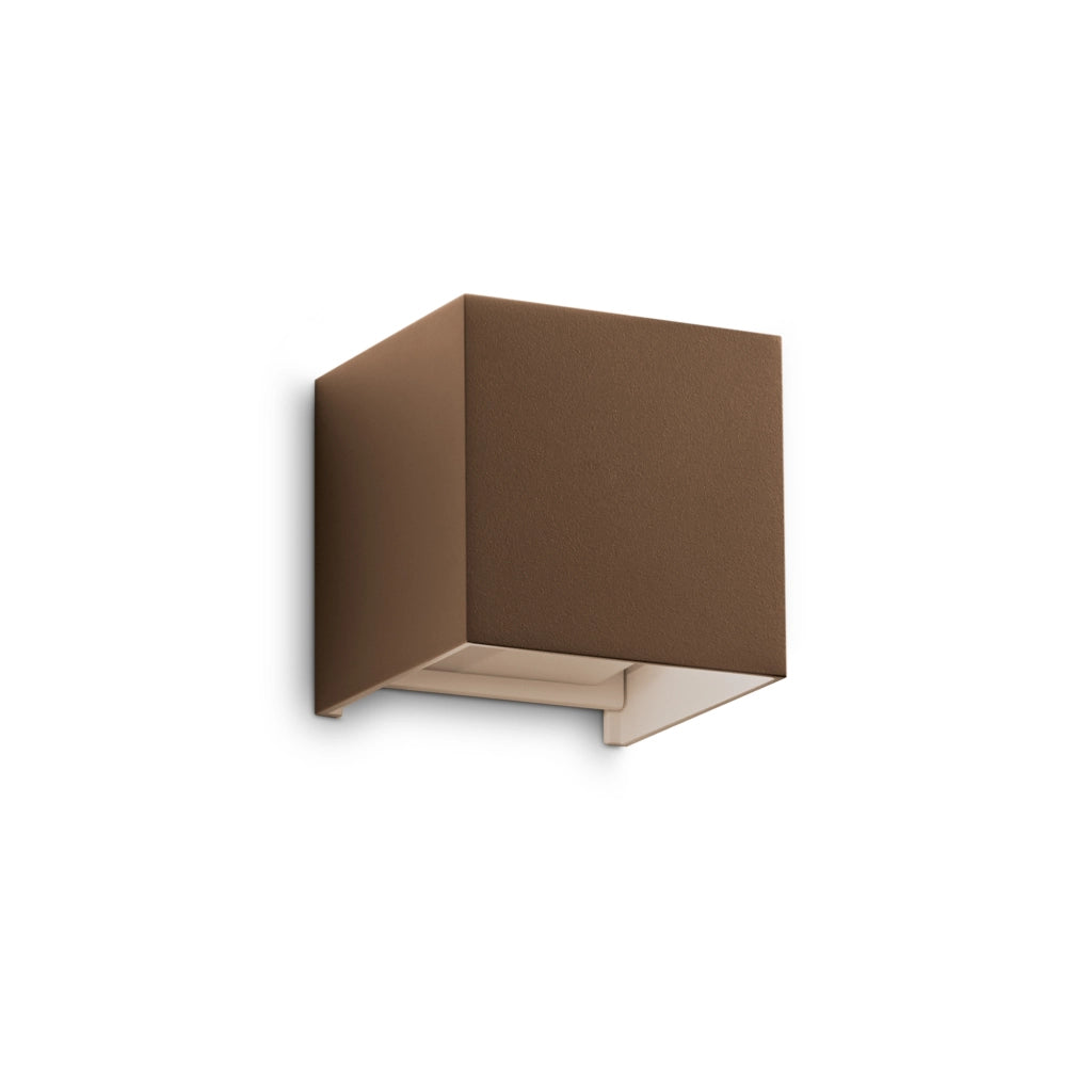 Applique Per Esterno Atom 2 Luci Led Integrato Coffee