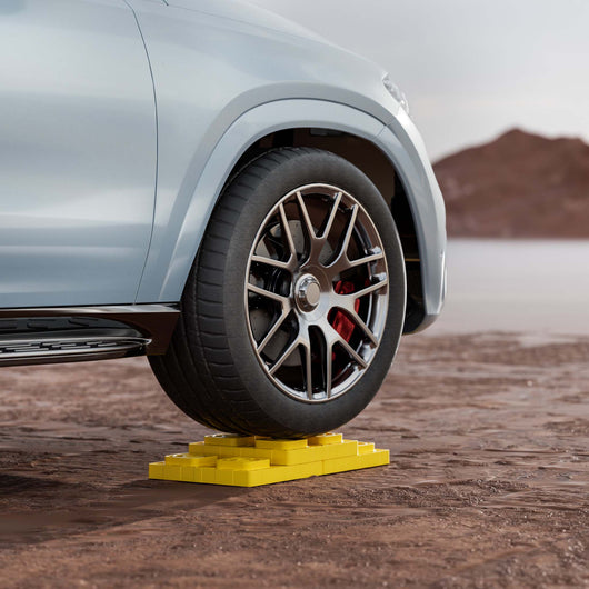 Piastre di appoggio, set con 10 pedane di livellamento, portata fino a 13,5 t, impilabili, altezza max 11,4 cm, piastre di supporto per camper, roulotte,