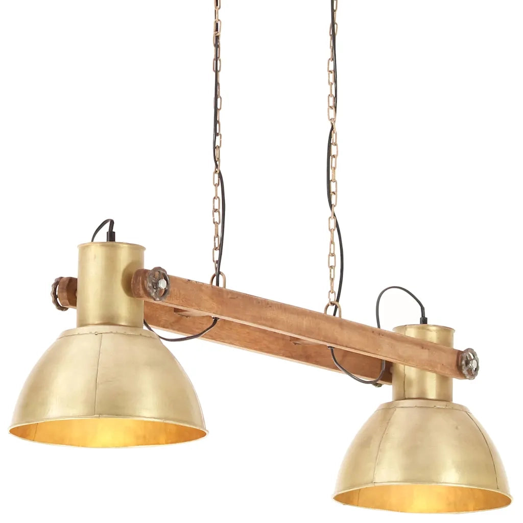 Lampada a Sospensione Industriale 25 W Ottone 109 cm E27 CFW5640815