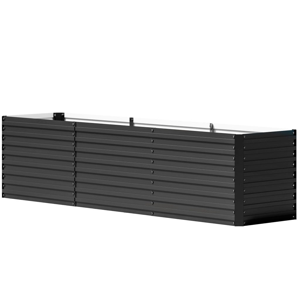 Hochbeet ¨C zephmum ¨C Acciaio, Grigio Scuro, 240x60x60 cm