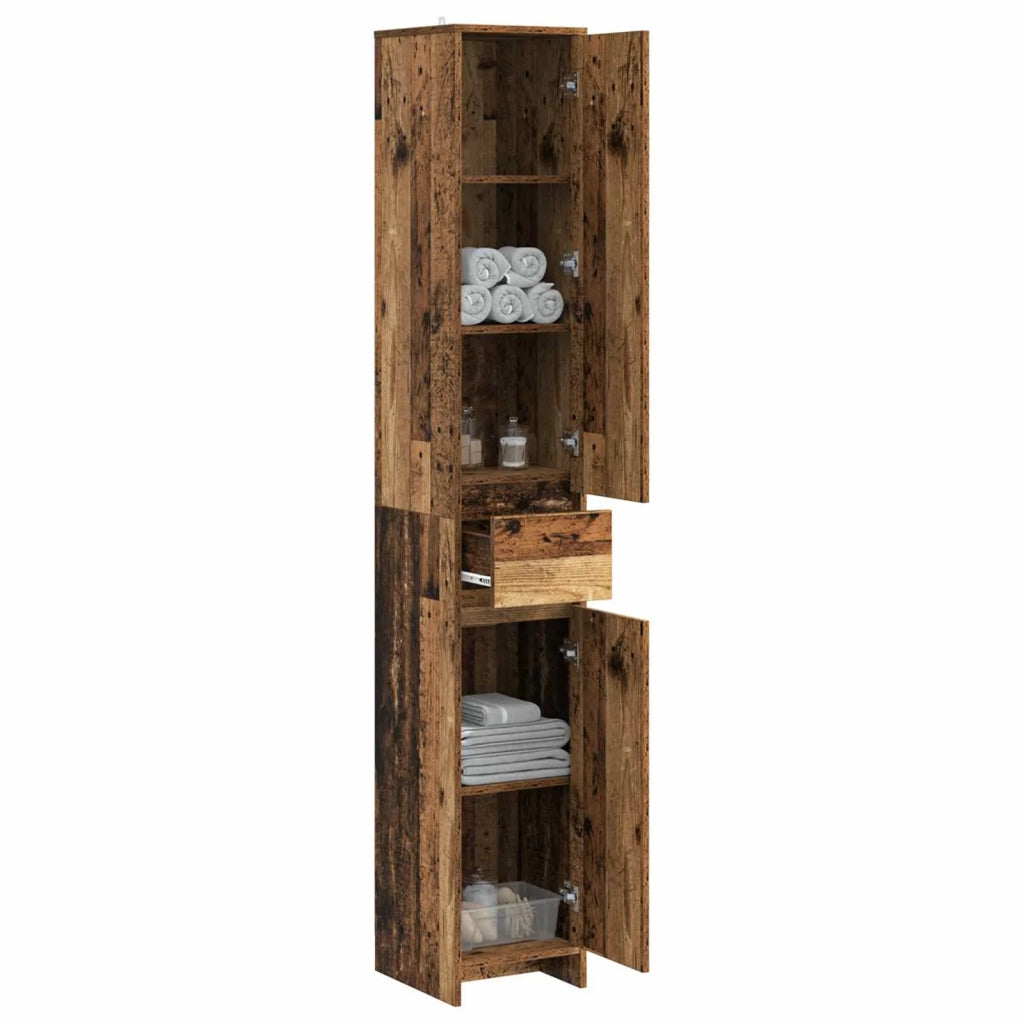 Mobile da Bagno Legno antico 30 x 33 x 190 cm