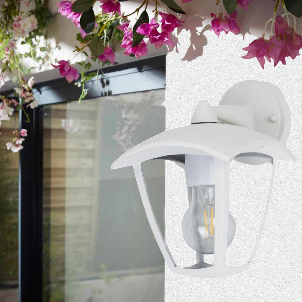 Trade Shop - Applique Lanterna Da Parete Per Giardino Facciate Lampada Da Muro E27 Ip44 819wb-b232 -