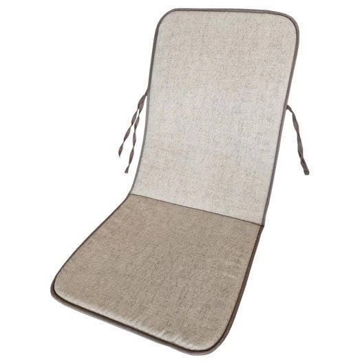 CUSCINO SPALLA ALTA GRIGIO CHIARO PER POLTRONE DA GIARDINO 110X48X2,5 CM