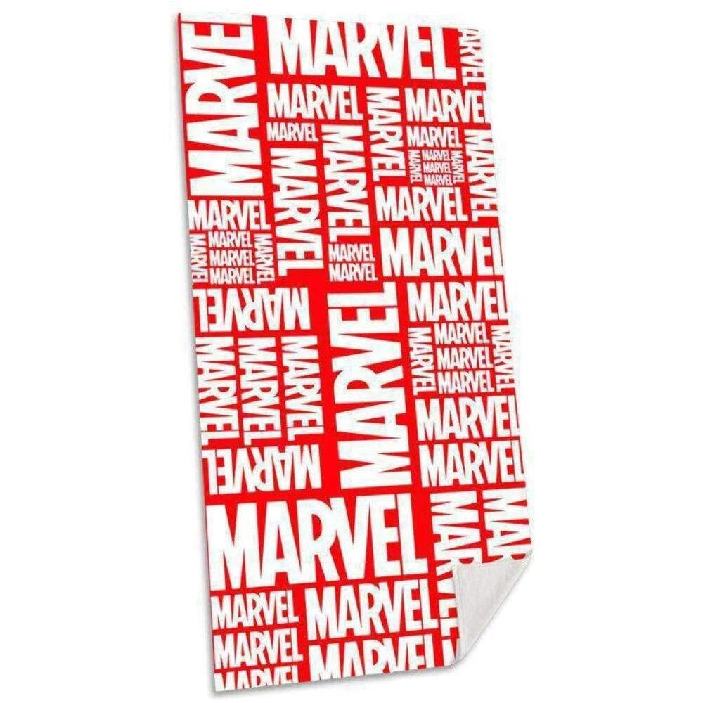 Trade Shop - Telo Mare In Cotone Marvel Avengers Rosso Asciugamano Mare Piscina Bambini -