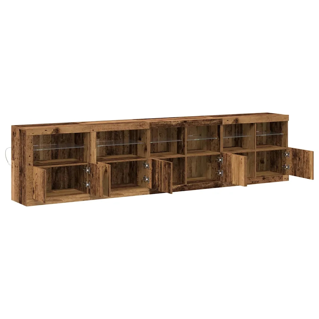 Madia LED Legno vecchio 283 x 37 x 67 cm Legno multistrato 3333113