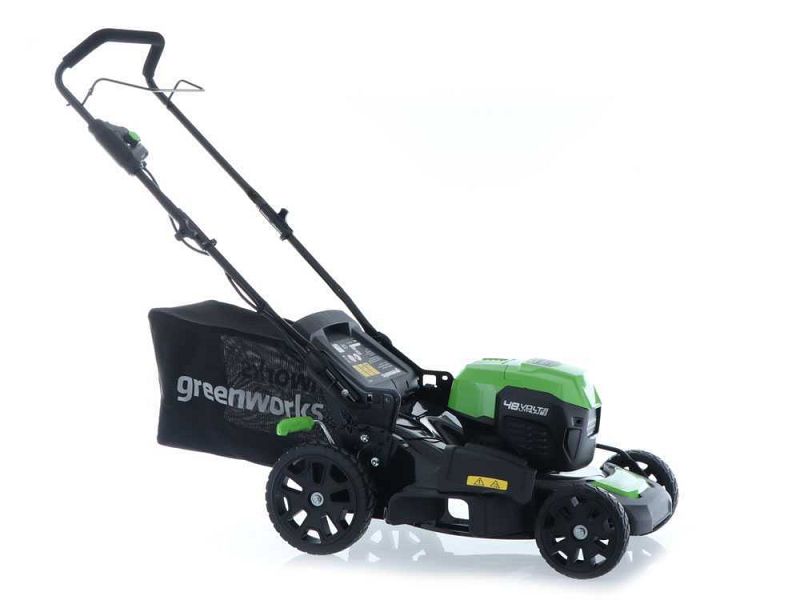 Rasaerba a batteria Greenworks GD48LM46SP semovente batteria 48V 4Ah e carica