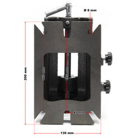 Morsa meccanica di precisione Larghezza ganasce 100 mm Orientabile verticalmente