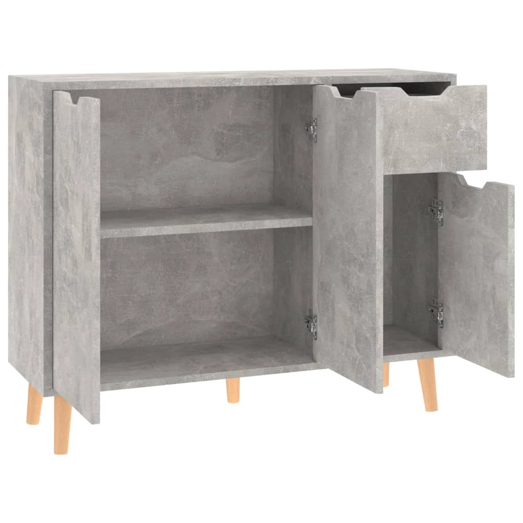 Buffet credenza cassettiera armadio mobile contenitore organizer per cucina soggiorno salotto 90 x 30 x 72 cm legno ingegnerizzato grigio 02_0032114