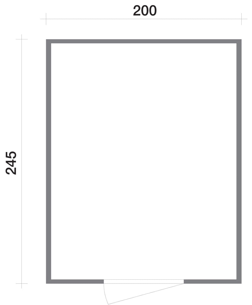 Casette Box da Giardino in Legno Porta Utensili 200x245x214 cm con Porta e Finestra Ecla Bianca