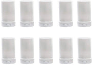 Balsamo Labiale 10 Unita 15ml - Tube Ovale - Confezione Riciclabile - Cosmetica Artigianale - Ermetico - Dosing Preciso - Tube Cosmetici