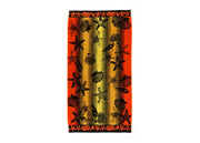 Telo Mare Spiaggia Piscina Jacquard In Spugna Disegno New Shell - 90x170 - Arancio