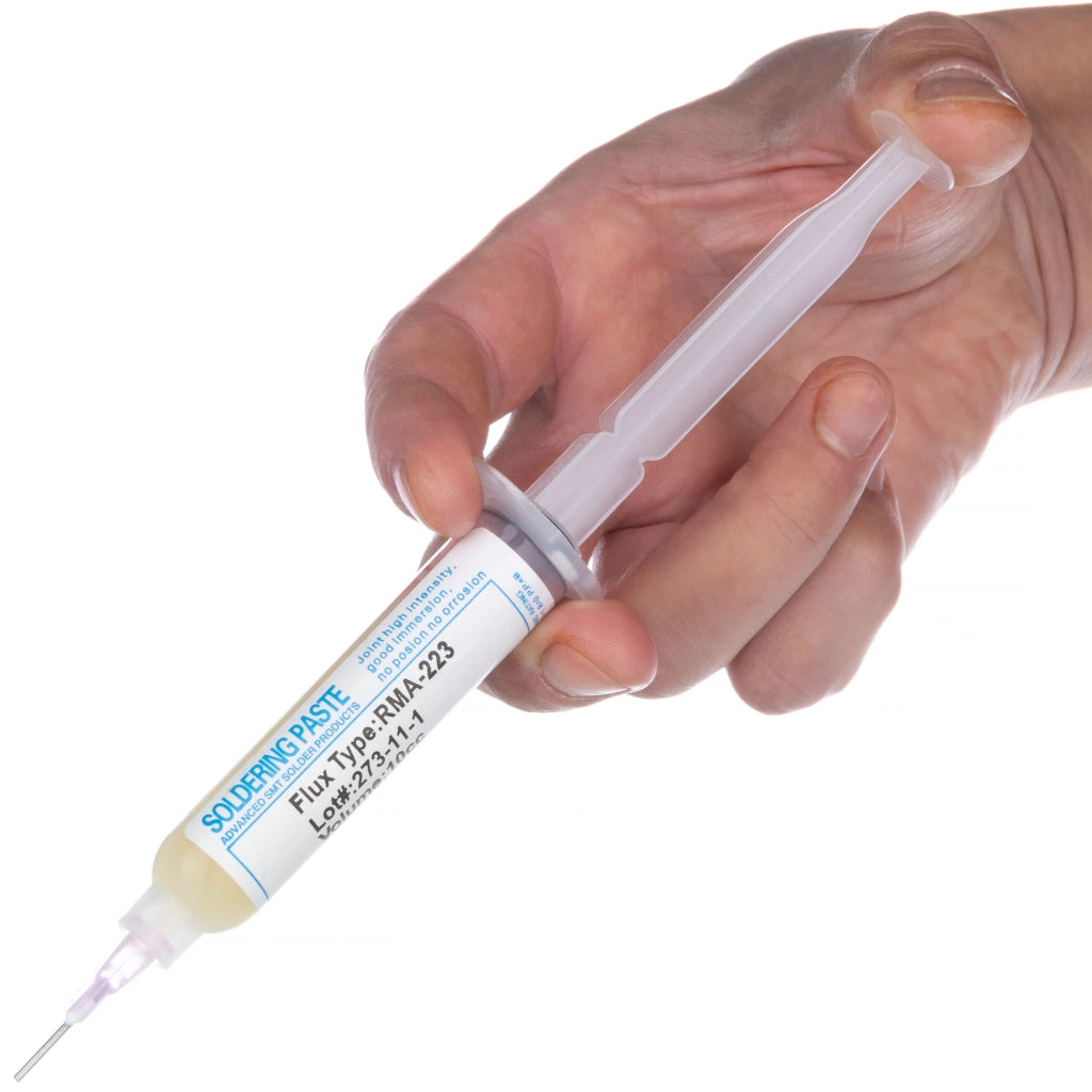 Topnik Flux per Saldatura RMA-223 con Pistone e Ago – Alta Qualità, No Clean, 10cc | Precisione e Facilità d'Uso