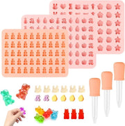 Set di Forme per Caramelle in Silicone - Forme per Dolci in Silicone da Realizzare da Solo - Forme per Caramelle con Beccuccio - Forme per Caramelle con Druppela - Forme per Mini Cubetti di Ghiaccio per Gelato