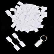 Etichette di prezzo 100 pezzi - Etichette autoadesive per prezzi - Etichette per gioielli - Sticker di prezzo - Bianco - 12 x 60 mm - Etichette di prezzo