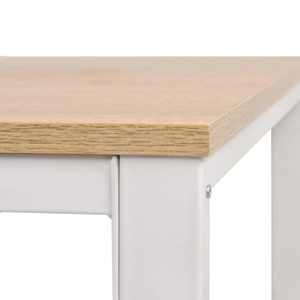 Scrivania 120x60x75 cm Rovere e Bianco cod mxl 77668
