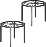 Supporto per Piante in Metallo - Sostegno per Vaso di Fiori - Raccordo per Fiori in Acciaio per Interno e Esterno (Lotto da 2)