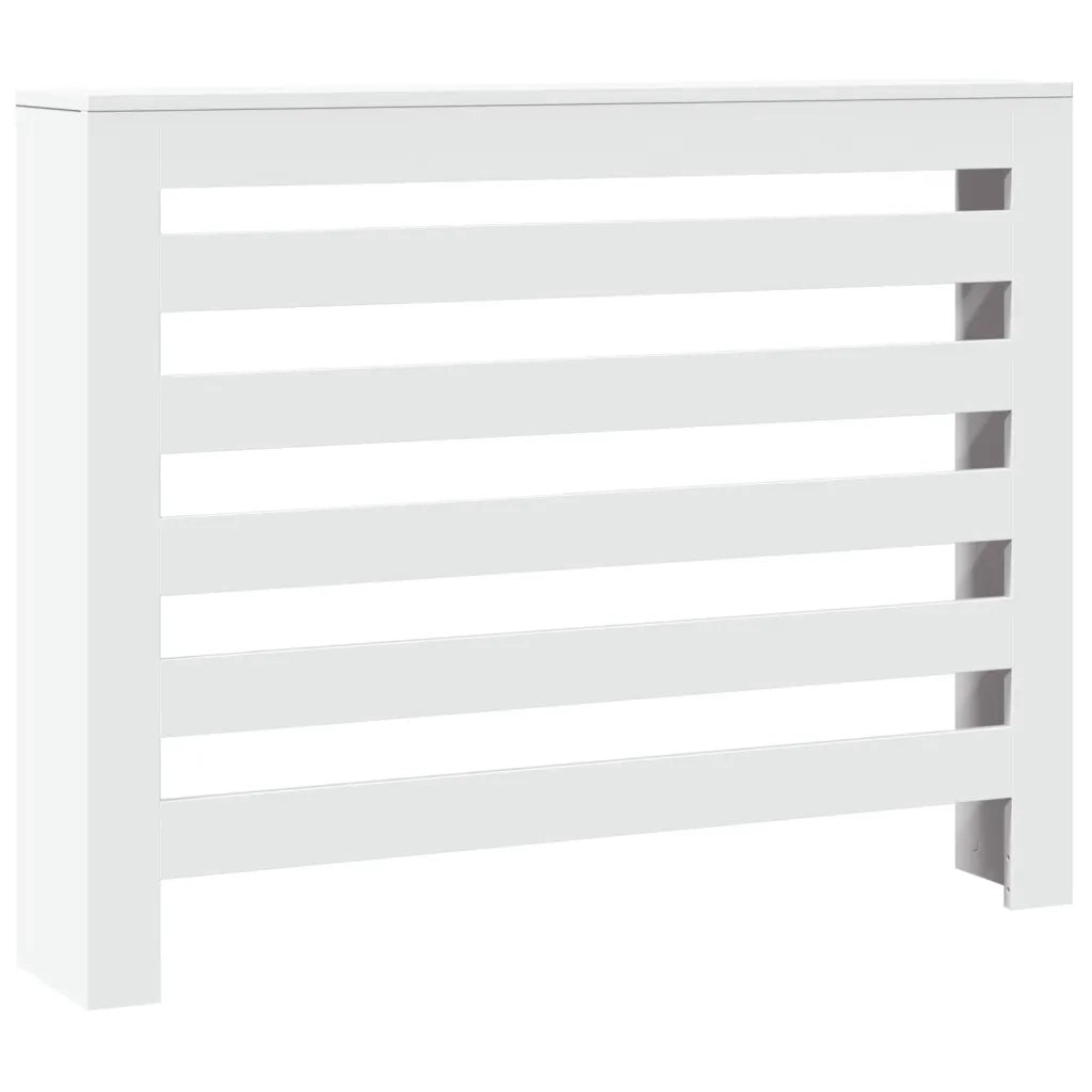 vidaXL Copertura Termosifone Bianca 104x20x82 cm in Legno Multistrato