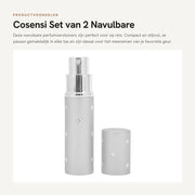 Spruzzatore di profumo portatile 10 ml - Navicella - Mini flacone - Alluminio - Ideale per viaggi - Progettazione compatta 9,9 cm - Profumo per viaggio