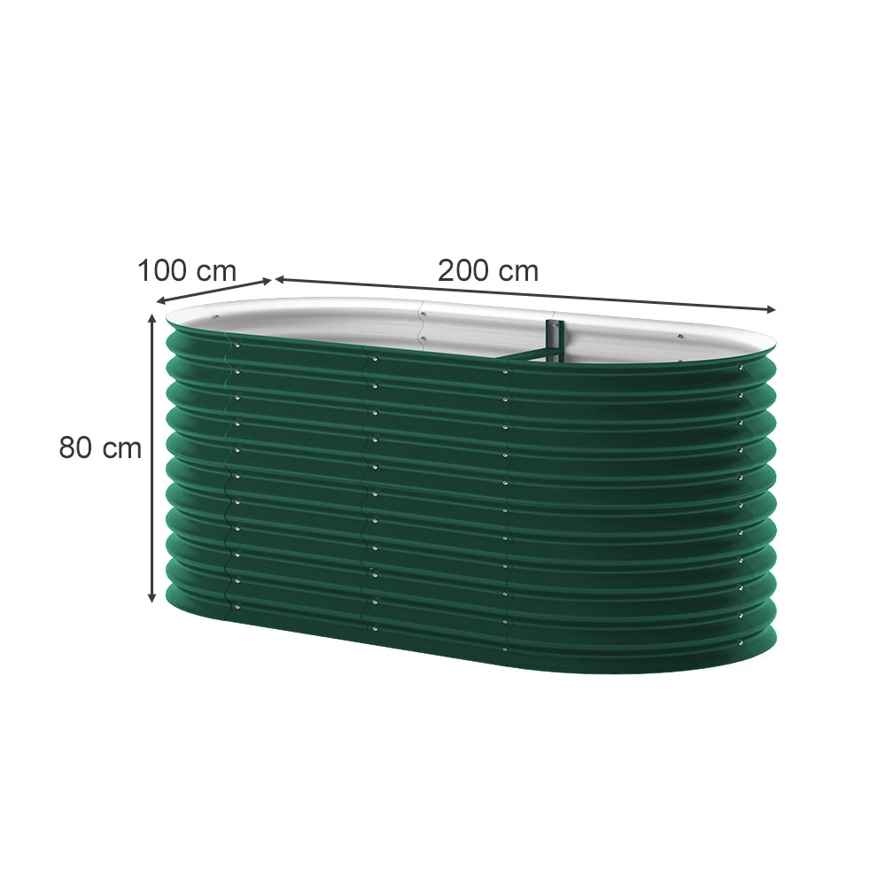 OK-Living Letto per orto rialzato Verde 200 x 100 cm