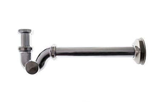 Sifone Ottone Cromato Di Scarico Da 1.1/4" A S Per Lavabo Bidet Lavandino