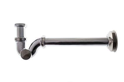 Sifone Ottone Cromato Di Scarico Da 1.1/4" A S Per Lavabo Bidet Lavandino