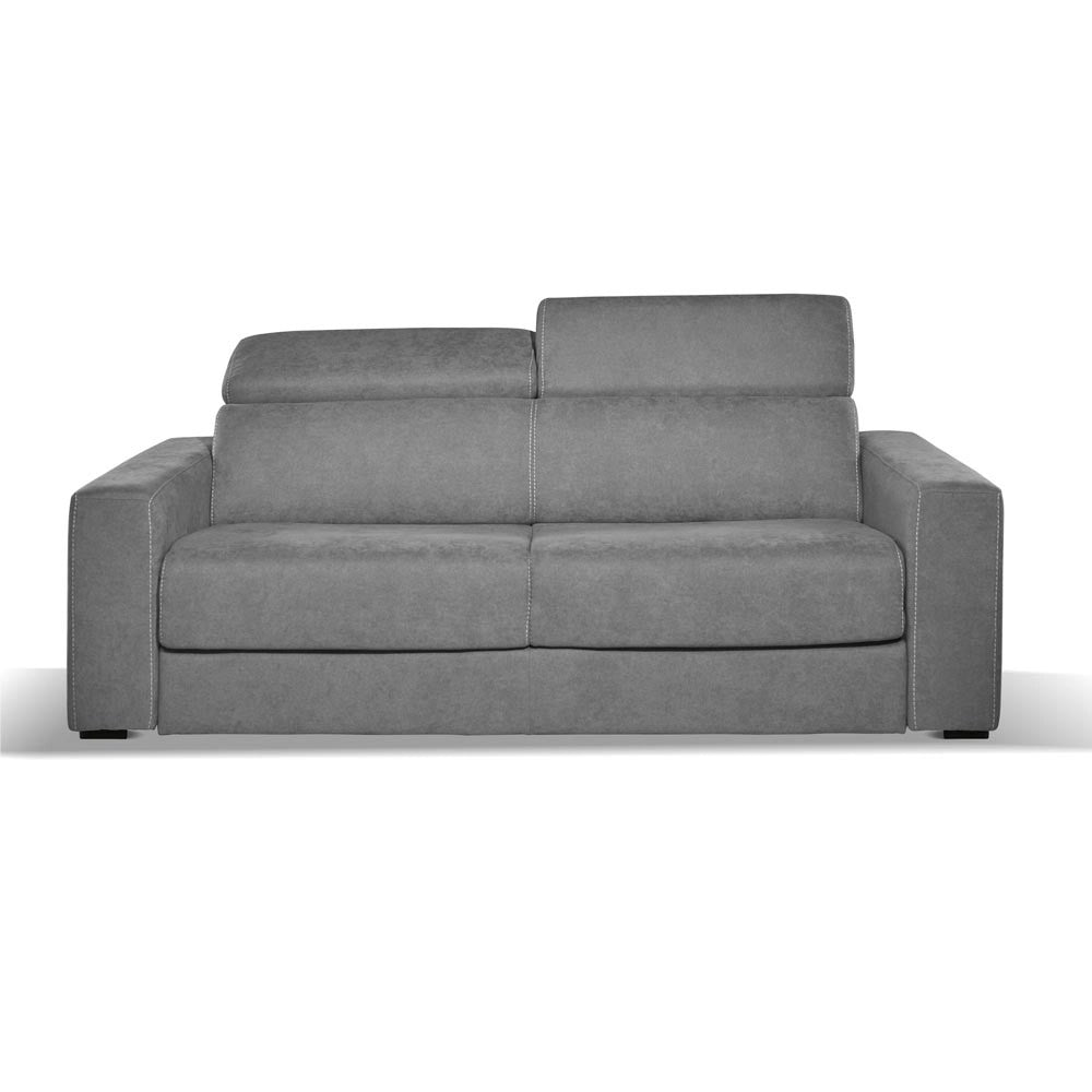 Divano letto 3 posti Crien tessuto Luna24 grigio elephant