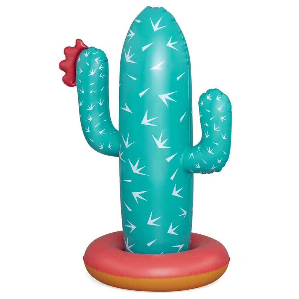Trade Shop - Gioco Acquatico Gonfiabile Cactus Oasis Spruzza Acqua Per Bambini 74x56x104cm 52733 -