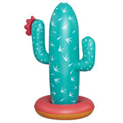 Trade Shop - Gioco Acquatico Gonfiabile Cactus Oasis Spruzza Acqua Per Bambini 74x56x104cm 52733 -