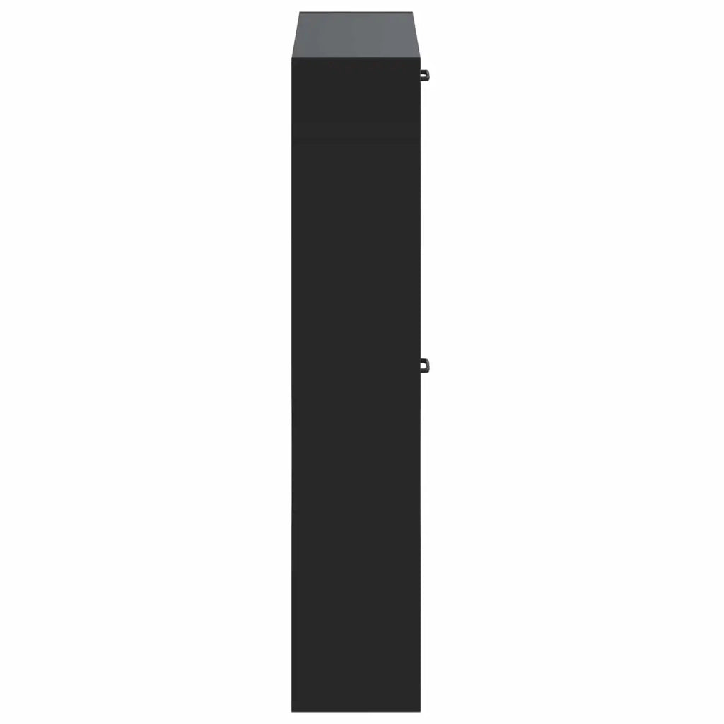 Mobiletto per Scarpe da Muro UTRECHT 71 x 17 x 86 cm Nero 897736