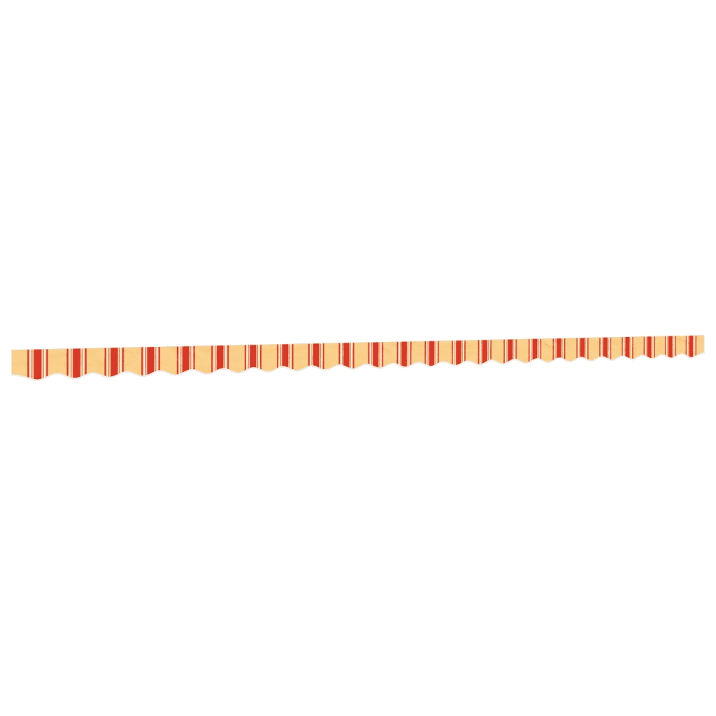 Tessuto Ricambio per Mantovana Tenda Righe Giallo Arancione 6 m 367797