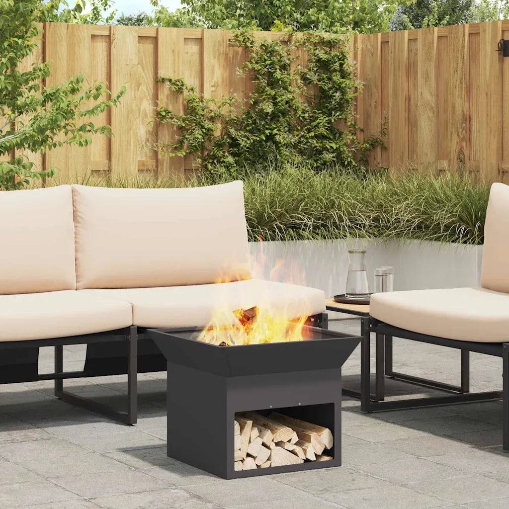 Focolare Nero 50 x 50 x 40 cm Acciaio CFW4956416