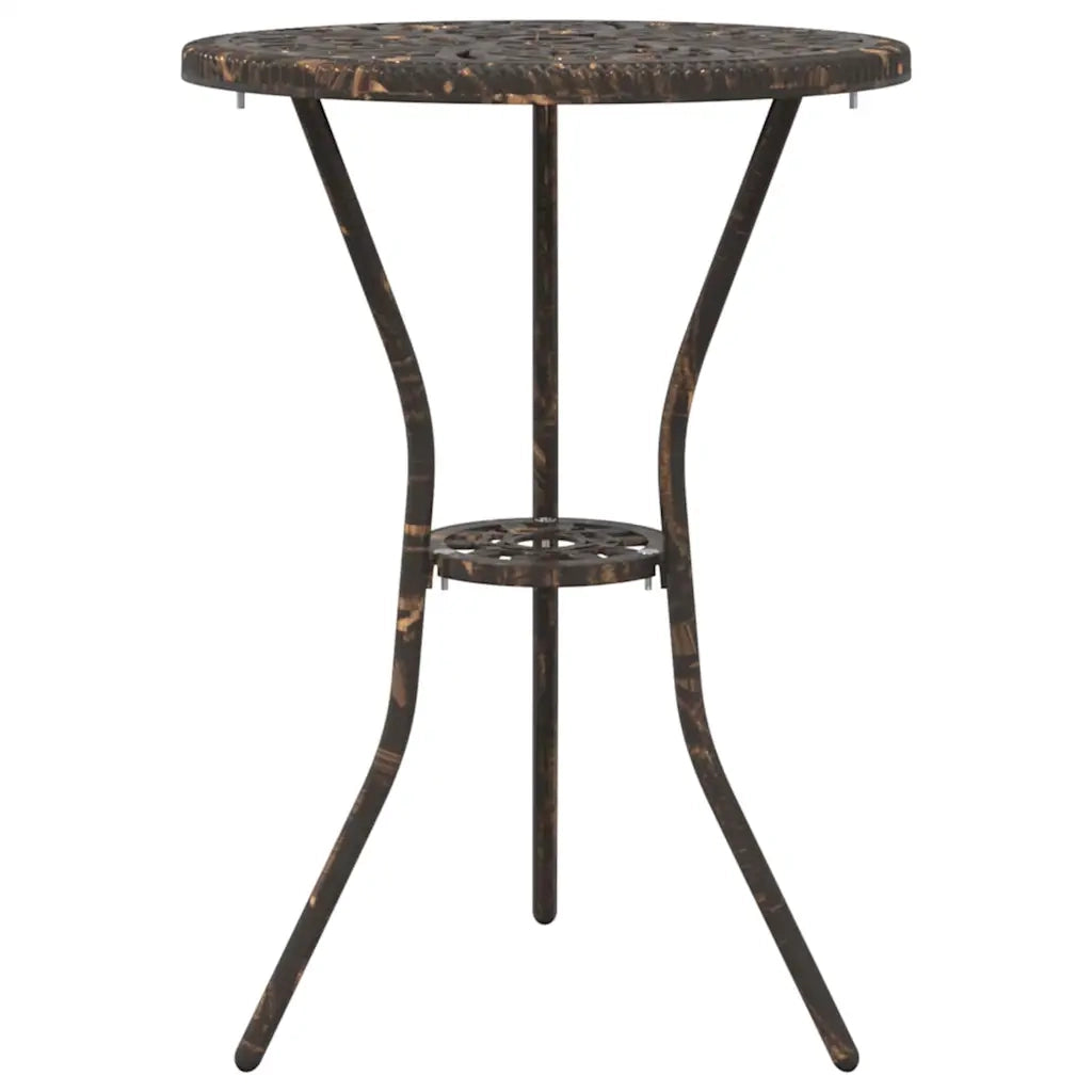 Set Bistro da Giardino 3 pcs Bronzo Alluminio 42002390