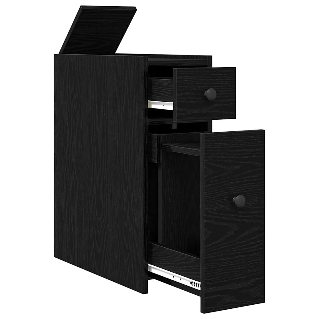 Set di mobili per il bagno Rovere Nero 80 x 18 x 60 cm 871643