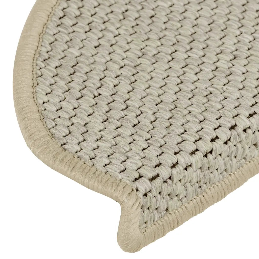 Tappeti Autoadesivi Scale Aspetto Sisal 15 pz 65x25cm Grigi cod mxl 69110